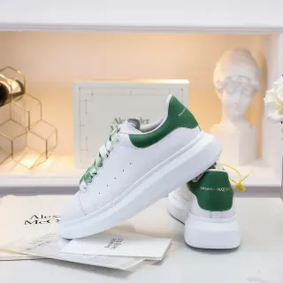 Alexander McQueen Oversized Sneaker White and Green Lifestyle Sneakers