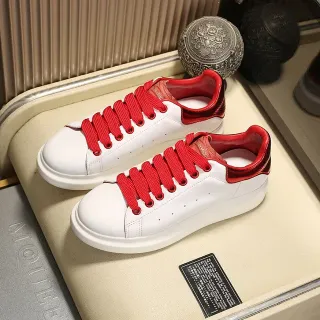 Alexander McQueen Oversized Sneaker White and Red Lifestyle Sneakers
