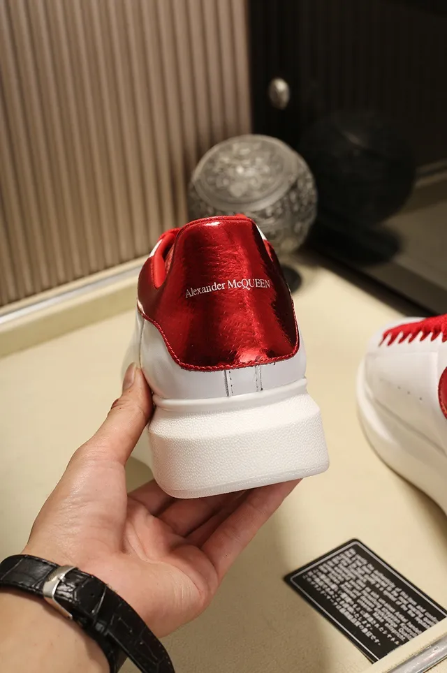 Alexander McQueen Oversized Sneaker White and Red Lifestyle Sneakers 2