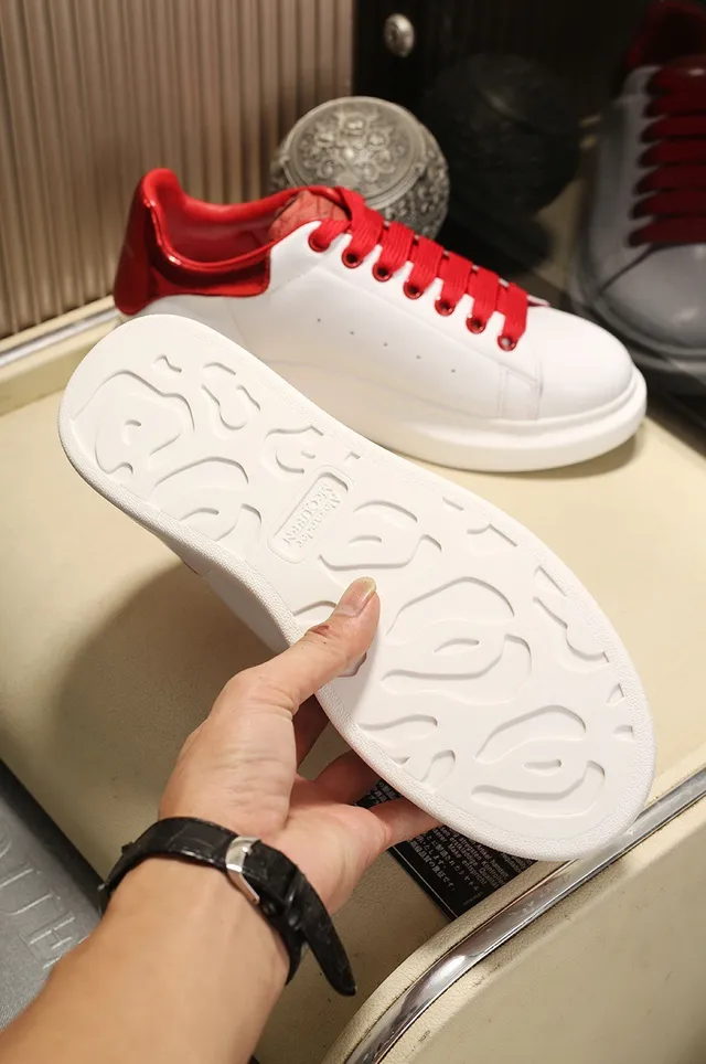 Alexander McQueen Oversized Sneaker White and Red Lifestyle Sneakers 5
