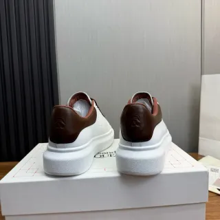 Alexander McQueen Oversized Sneaker White Brown Skull Heel Lifestyle Sneakers
