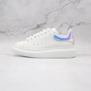Alexander McQueen Oversized Sneaker White Multicolor Platform Sole Smooth Leather Upper Lifestyle Sneakers