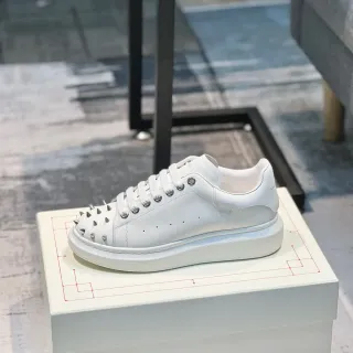 Alexander McQueen Oversized Sneaker White Studded Toe Lifestyle Sneakers