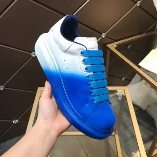 Alexander McQueen Oversized Sneaker White to Blue Gradient Lifestyle Sneakers