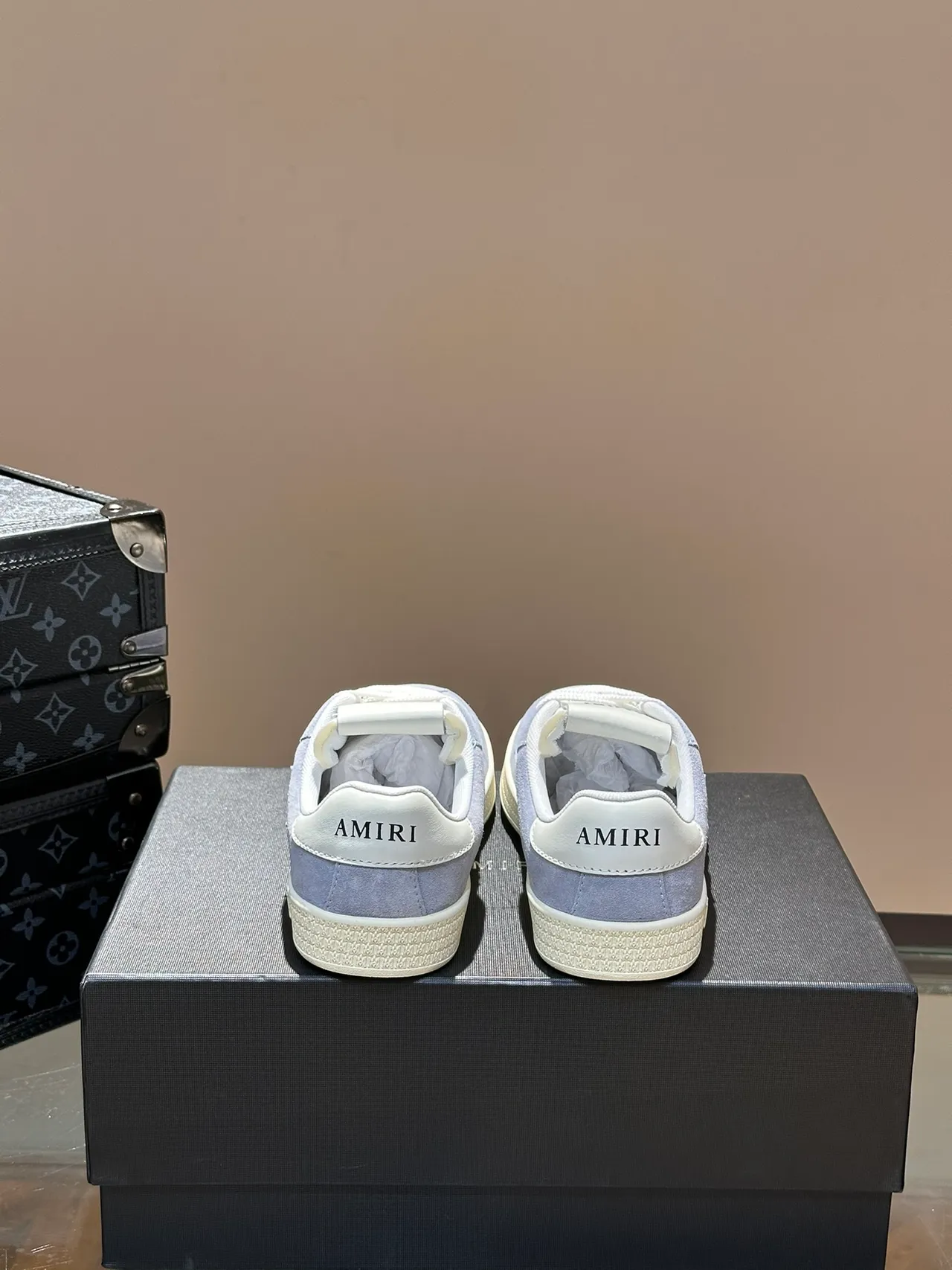 Amiri MA Court Light Lavender Suede Three-Star Lifestyle Sneakers 4