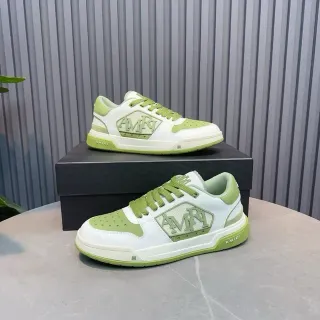 Amiri MA Court White and Lime Green Lifestyle Sneakers