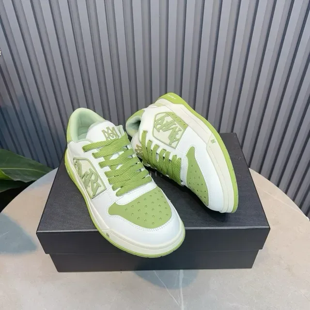 Amiri MA Court Blanc et Vert Lime Sneakers Lifestyle 6