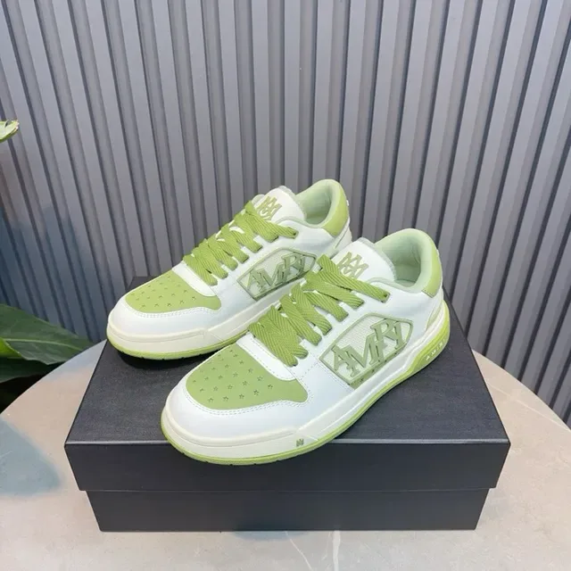 Amiri MA Court Blanc et Vert Lime Sneakers Lifestyle 8
