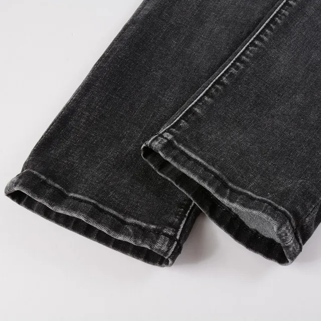 Amiri Skel Top Black White Distressed Slim-Fit Jeans 6