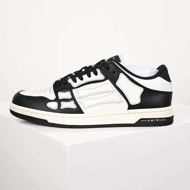 Amiri Skel Top Low Baskets Lifestyle Noir et Blanc 9
