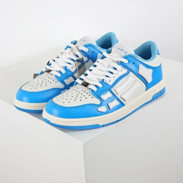 Amiri Skel Top Low Chaussures Lifestyle Bleu et Gris 2