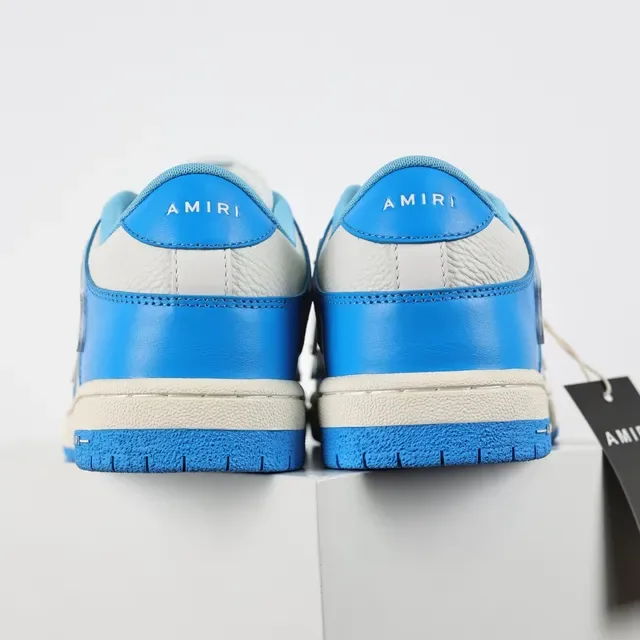 Amiri Skel Top Low Chaussures Lifestyle Bleu et Gris 8