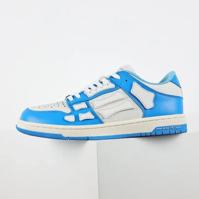 Amiri Skel Top Low Chaussures Lifestyle Bleu et Gris 9