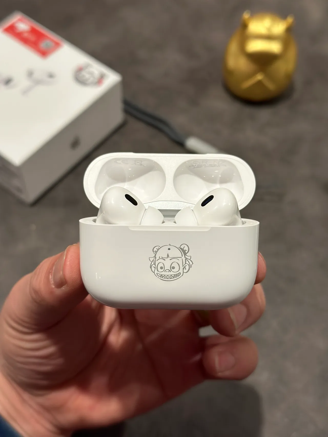 Apple AirPods Fones de Ouvido Brancos de Estilo de Haste Acabamento Mate TWS 5