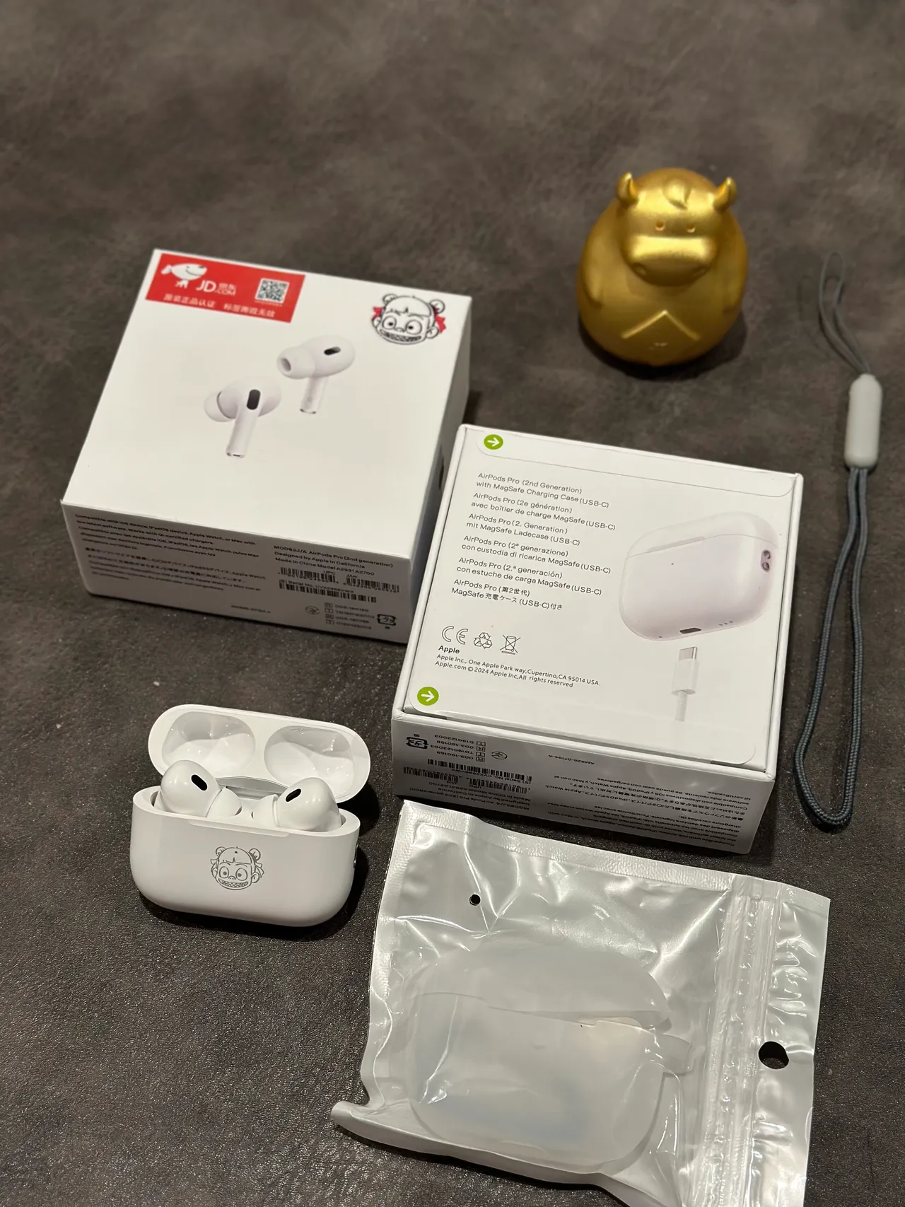 Apple AirPods Fones de Ouvido Brancos de Estilo de Haste Acabamento Mate TWS 6
