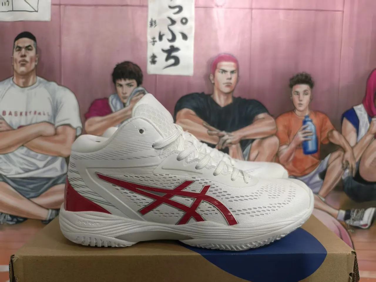 ASICS Gel-Beyond Tênis de Basquete Branco e Vermelho 5