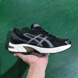 ASICS Gel-Kayano Black Silver Mesh Upper Cushioning Heel Window Running Shoes