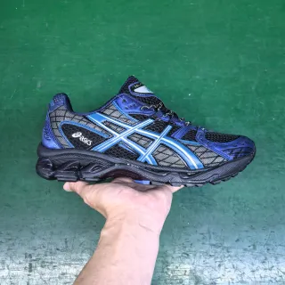 ASICS Gel-Kayano Blue and Black Running Shoes