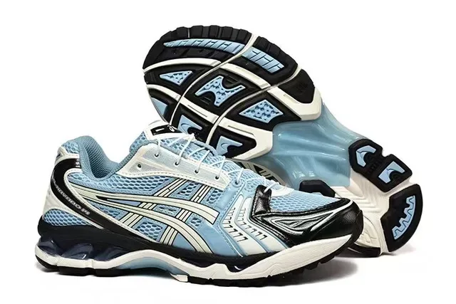 ASICS Gel-Kayano أزرق فاتح أسود أبيض أحذية الجري 4