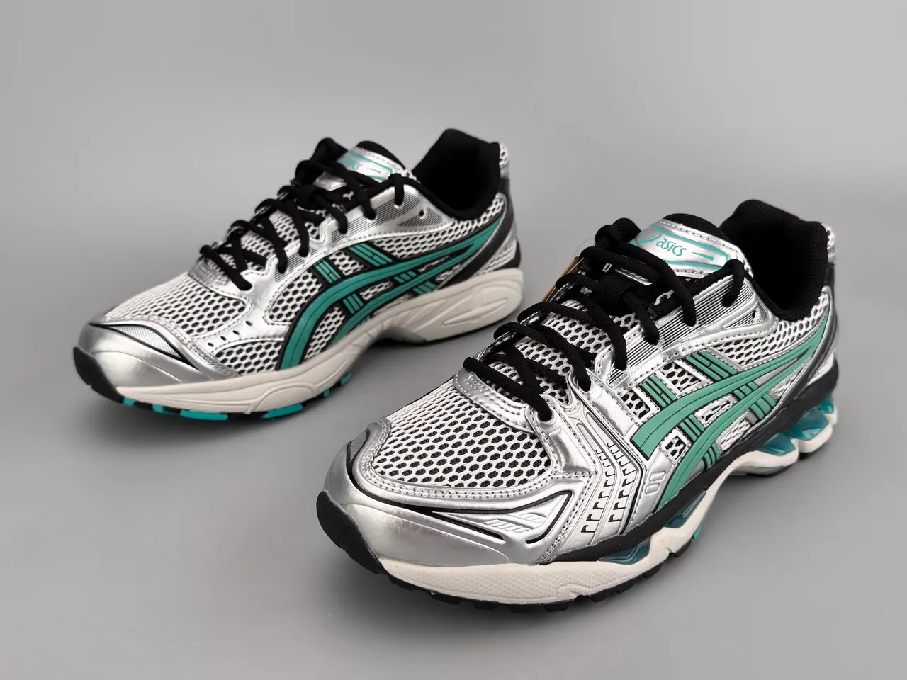 ASICS Gel-Kayano Silver Teal Black zapatos de correr 5