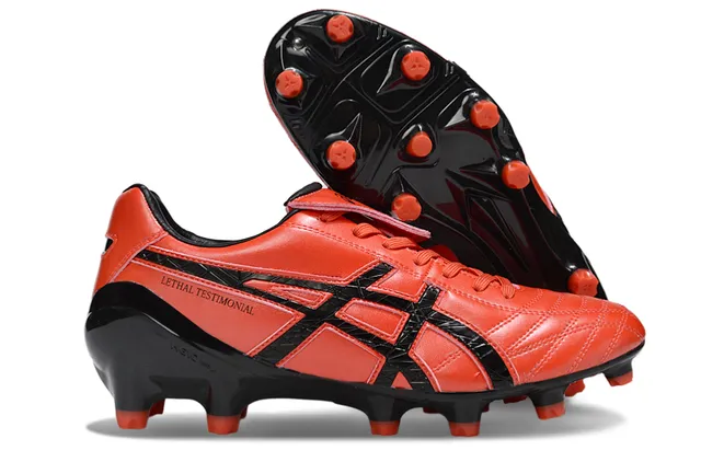 ASICS Lethal Testimonial White Translucent Orange Firm-Ground Soccer Shoes 2