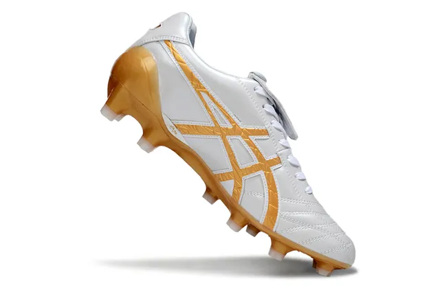 ASICS Lethal Testimonial White Translucent Orange Firm-Ground Soccer Shoes 4