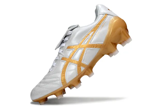 ASICS Lethal Testimonial White Translucent Orange Firm-Ground Soccer Shoes 5