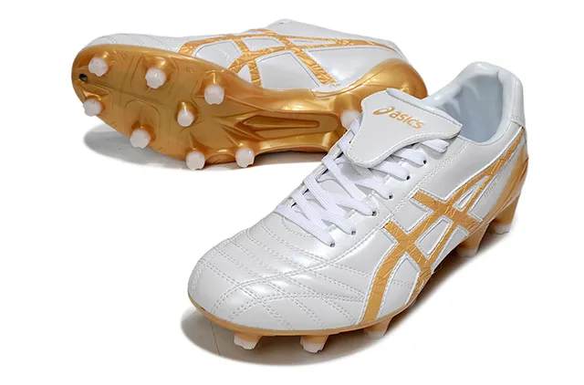 ASICS Lethal Testimonial White Translucent Orange Firm-Ground Soccer Shoes 6
