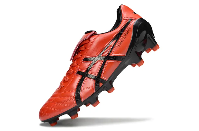 ASICS Lethal Testimonial White Translucent Orange Firm-Ground Soccer Shoes 11