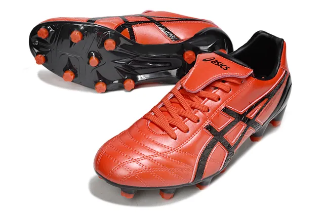 ASICS Lethal Testimonial White Translucent Orange Firm-Ground Soccer Shoes 12