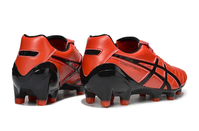 ASICS Lethal Testimonial White Translucent Orange Firm-Ground Soccer Shoes 13
