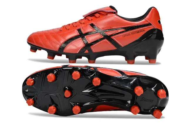 ASICS Lethal Testimonial White Translucent Orange Firm-Ground Soccer Shoes 14