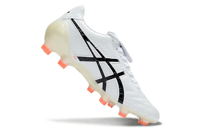 ASICS Lethal Testimonial White Translucent Orange Firm-Ground Soccer Shoes 16