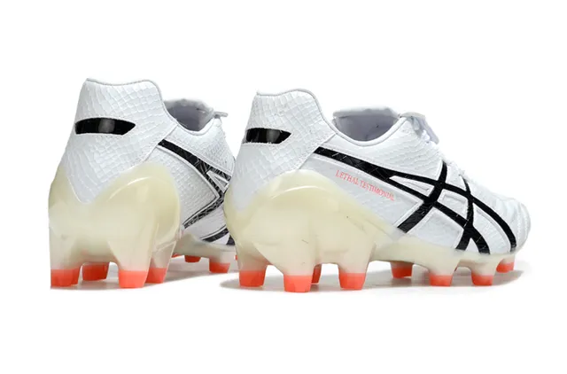 ASICS Lethal Testimonial White Translucent Orange Firm-Ground Soccer Shoes 19
