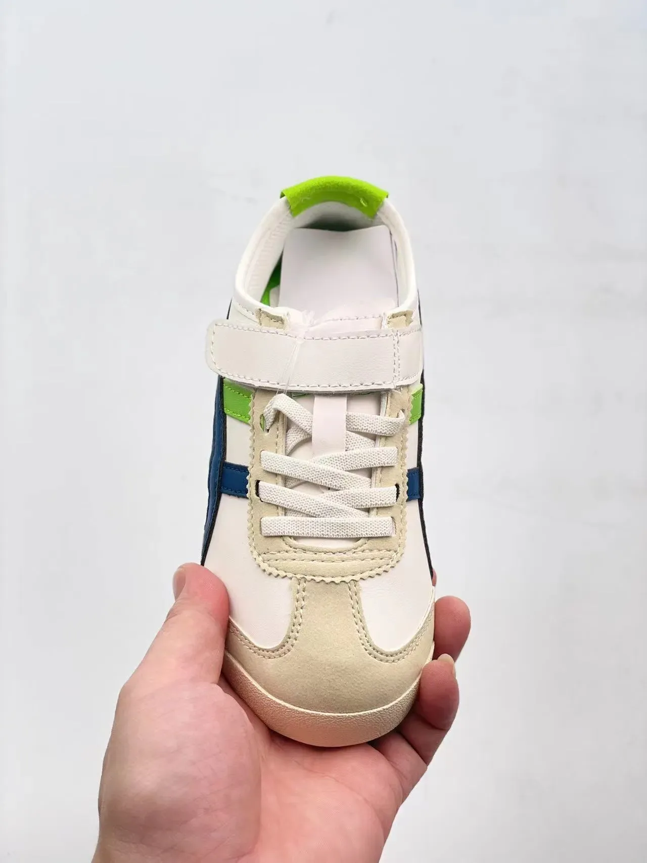 ASICS White Red Low-Top Velcro Strap Lifestyle Sneakers 8