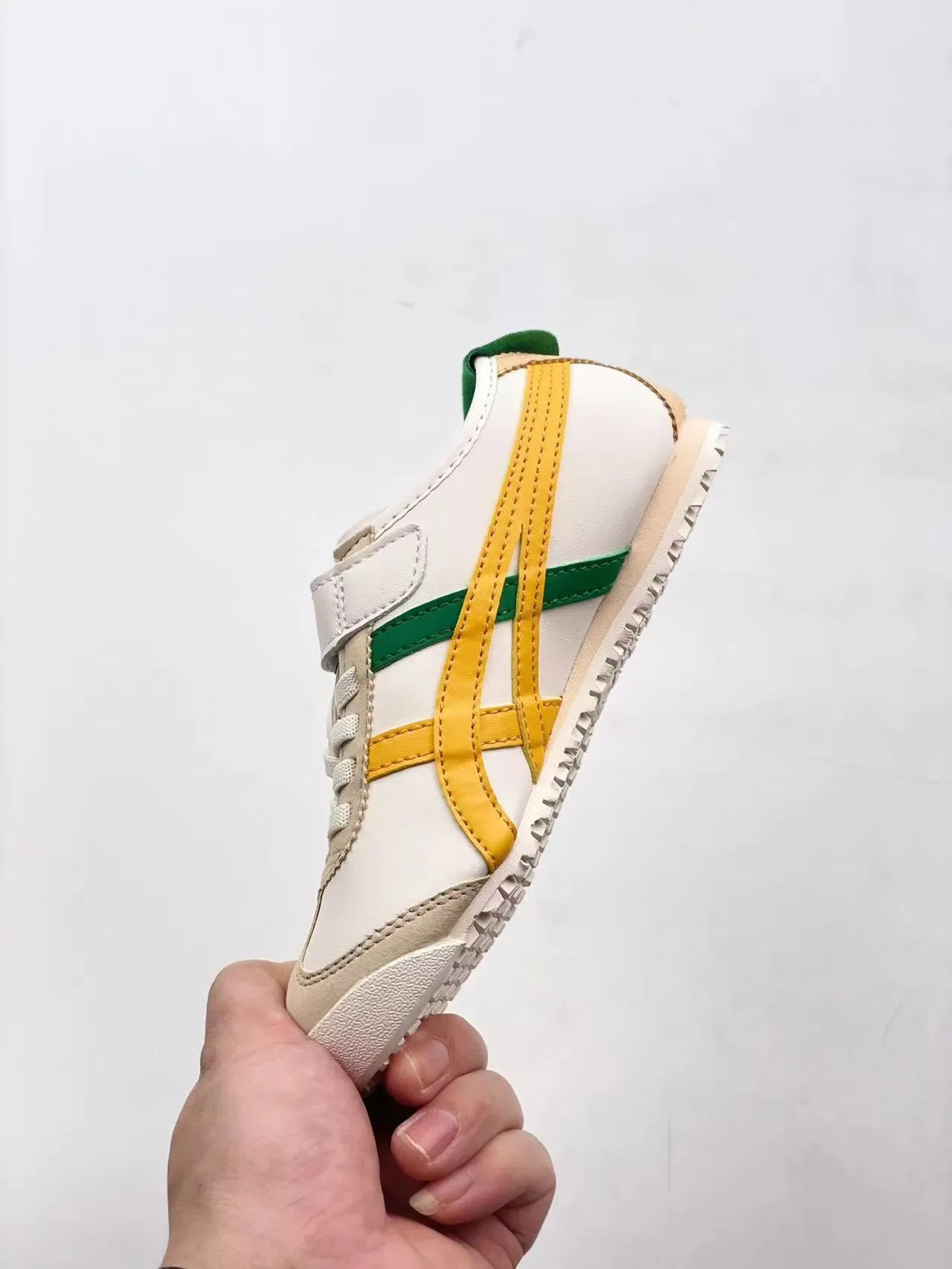 ASICS White Red Low-Top Velcro Strap Lifestyle Sneakers 12
