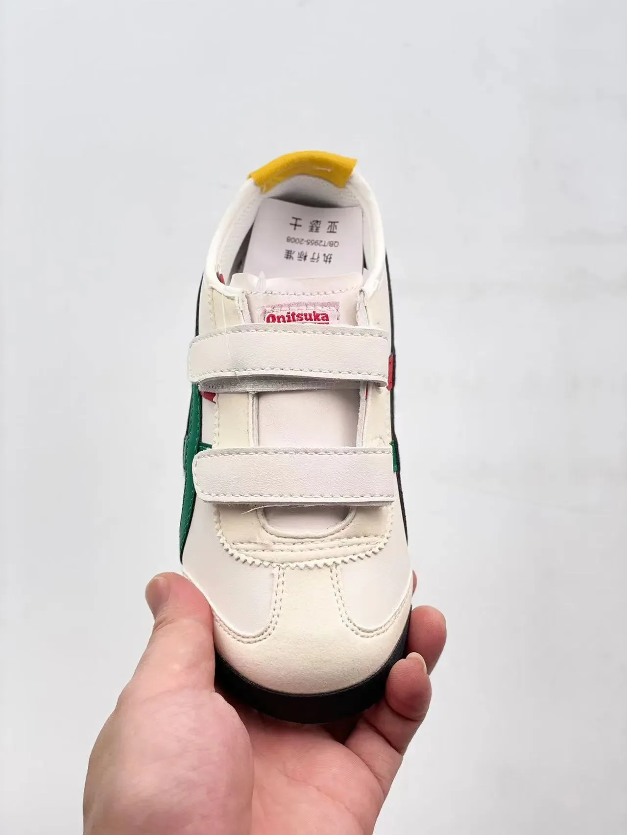 ASICS White Red Low-Top Velcro Strap Lifestyle Sneakers 18
