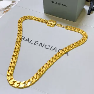 Balenciaga collar de cadena chunky curb-link de oro