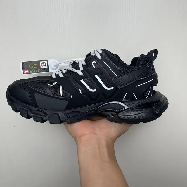 Balenciaga Runner Black and White Chunky Sneakers 2