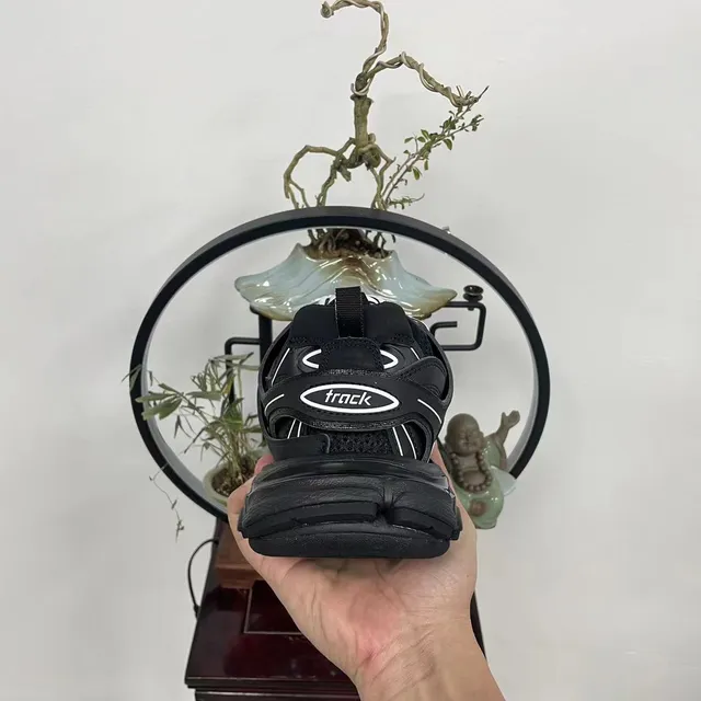 Balenciaga Runner Black and White Chunky Sneakers 5