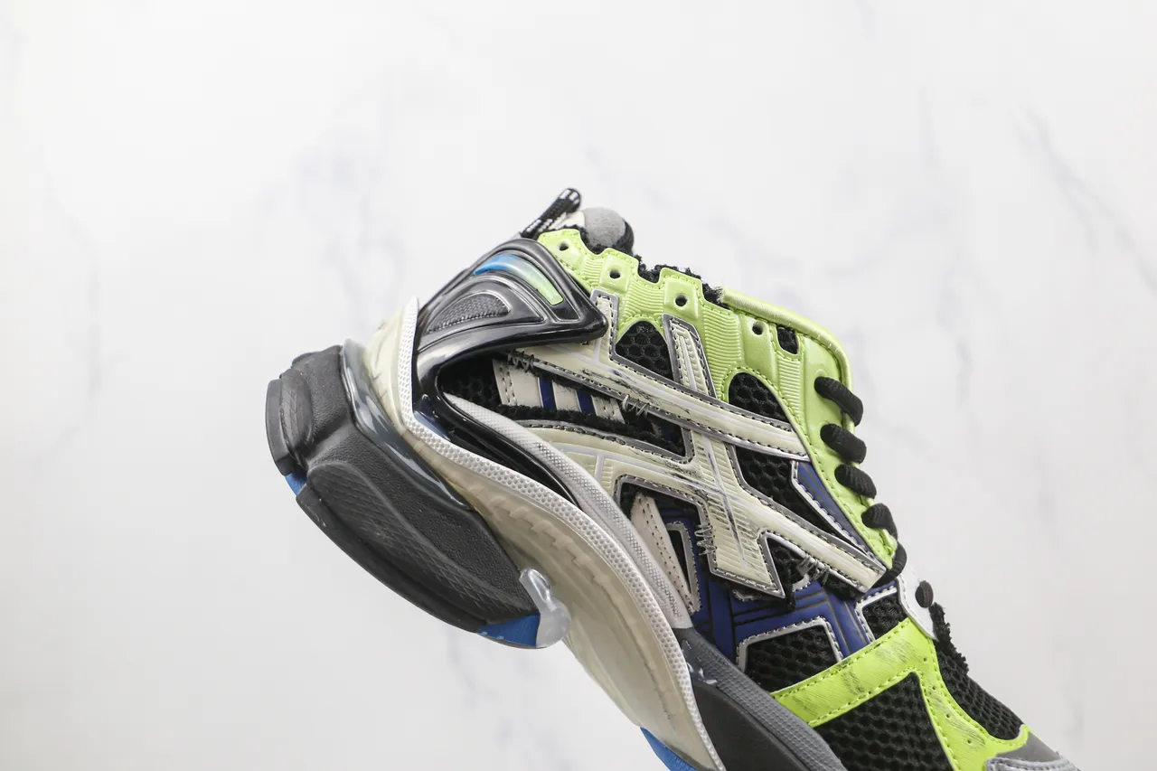 Balenciaga Runner Lime Green Black White Blue Chunky Sneakers 5
