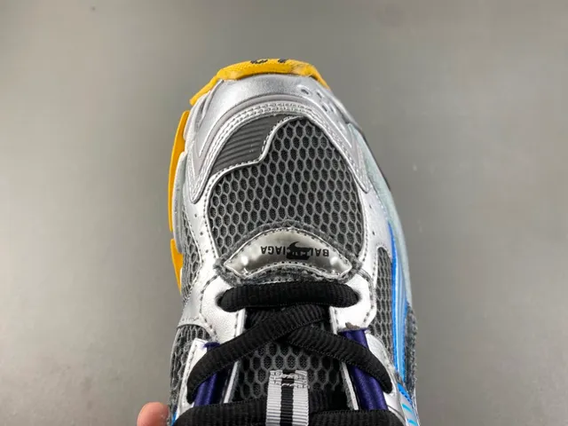 Balenciaga Runner Silver Blue Yellow Lifestyle Sneakers 5
