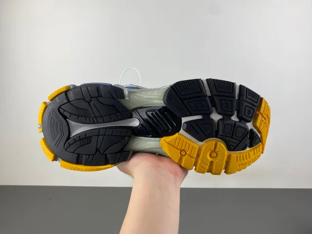 Balenciaga Runner Silver Blue Yellow Lifestyle Sneakers 9