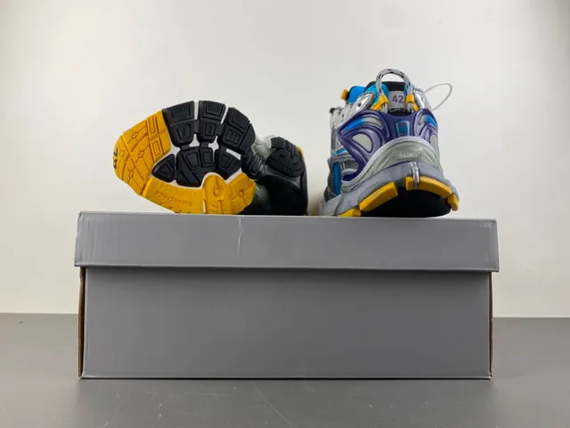 Balenciaga Runner Silver Blue Yellow Lifestyle Sneakers 16
