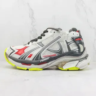 Balenciaga Runner Blanco Gris Rojo Amarillo Neón Zapatillas Chunky