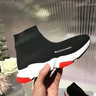 Balenciaga Speed Trainer Black White Red Lifestyle Sneakers