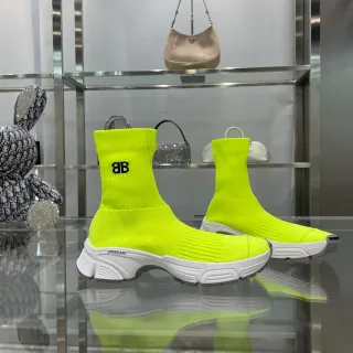 Balenciaga Speed Trainer Tênis Chunky Amarelo Neon