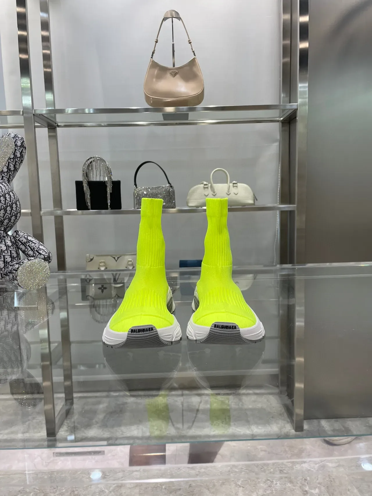 Balenciaga Speed Trainer Tênis Chunky Amarelo Neon 7