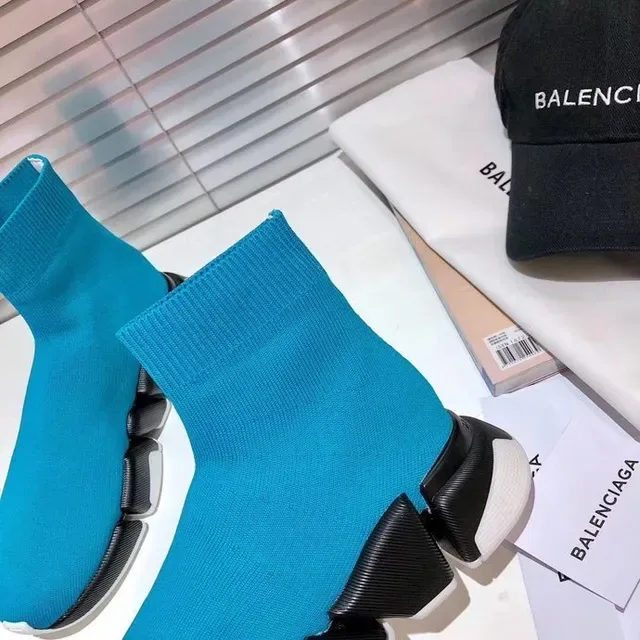 Balenciaga Speed Trainer Turquoise Sock-Fit tênis lifestyle 2