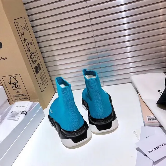 Balenciaga Speed Trainer Turquoise Sock-Fit tênis lifestyle 3